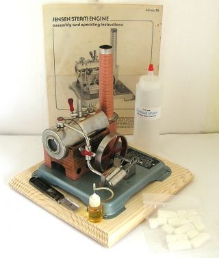 Vintage Horizontal Jensen 76 Live Steam Engine (c)