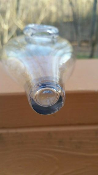 Antique Clear Blown Glass Baby Infant Invalid Feeder Nurser Nursing Bottle 2 5