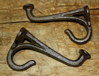 50 Cast Iron Tack Saddle Hook Style Coat Hooks Hat Hook Rack Hall Tree Brown