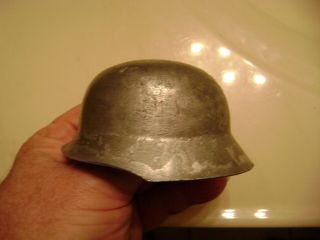 Ww2 1/8 Scale Metal German Statue Helmet