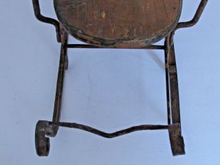 Antique Wood and iron Toy Sleigh for a Doll or Teddy Bear 10