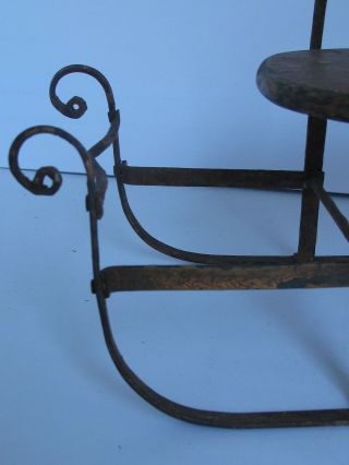 Antique Wood and iron Toy Sleigh for a Doll or Teddy Bear 4