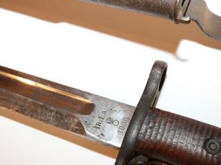 WW1 Bayonet Springfield RIA DATED 1906 with Scabbard 11