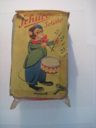 Antique US Zone Germany Schuco Solisto Monkey Drummer 3