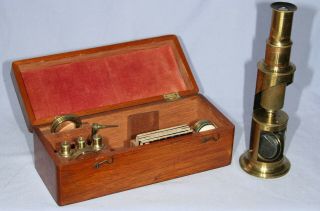 Early Improved Compound Microscope - Drum Type
