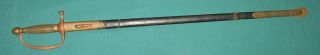 Us Model 1840 Musicians Sword With Scabbard By Ames Us Government Inspected 1864