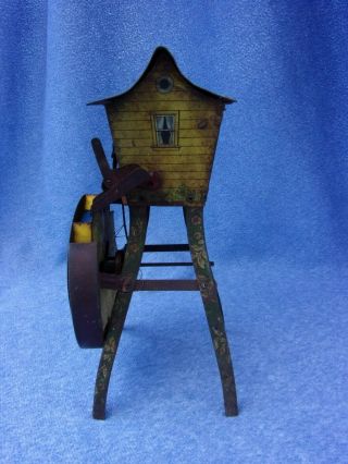 Antique 1930 Wolverine Tin Merry Miller Old Mill Mechanical Toy Sandy Andy Dog 3