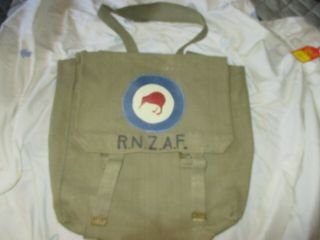 Ww2 / Kw Royal Zealand Air Force British Painted P37 Back Pack W/strap