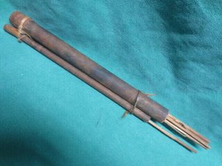 Vietnam War Pungi Bamboo Sticks Arrows Quiver