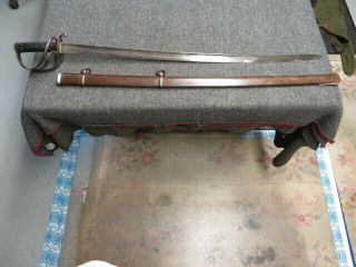 Civil War Era British Pattern 1853 Cavalry Trooper Sword W/ Scabbard - Blade