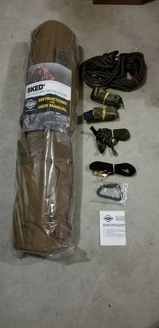 US Military Sked Stretcher - Basic Rescue System - OD Green 4