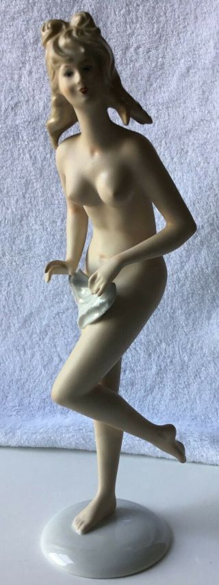 Nude Figurine Art Deco Wallendorf Germany Porcelain Hand Made [ah265]