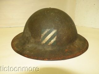 Wwi Us Army Soldiers M1917 3rd Infantry Doughboy Helmet