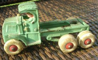Antique Hubley Toy Truck Cast Iron Paint,  Tires & Wheels L@@k