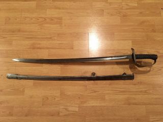 Rare Authentic Ww1 British Model 1899 Cavalry Officers Sword Saber