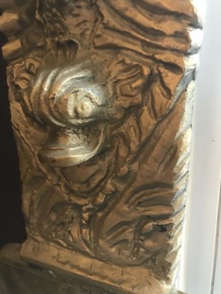 cast iron sea serpent garden wall urn 4