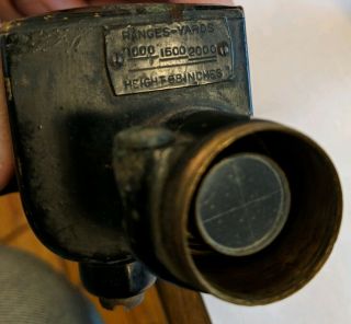U.  S.  WW1 Warner Swasey Telescopic Scope / M.  1913 Musket Sight Sniper Scope Vtg 8