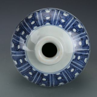 Fine Chinese Ming Blue White Porcelain Dragon Vase 4