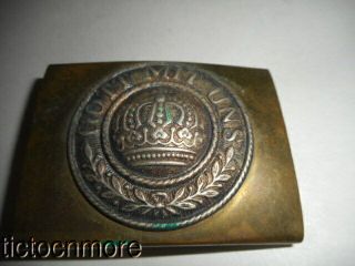 WWI IMPERIAL GERMAN ARMY ENLISTED BELT BUCKLE FROM OLD MUSEUM GOTT MIN UNS 2
