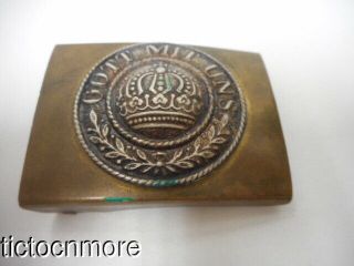 WWI IMPERIAL GERMAN ARMY ENLISTED BELT BUCKLE FROM OLD MUSEUM GOTT MIN UNS 3