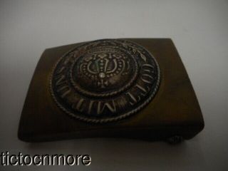 WWI IMPERIAL GERMAN ARMY ENLISTED BELT BUCKLE FROM OLD MUSEUM GOTT MIN UNS 4