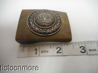 WWI IMPERIAL GERMAN ARMY ENLISTED BELT BUCKLE FROM OLD MUSEUM GOTT MIN UNS 7