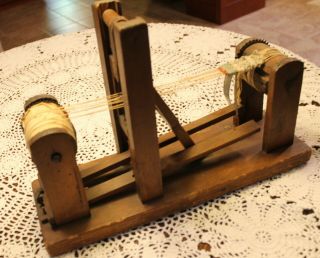 Antique Tape Loom With Two Harness,  Beater And Two Treadles
