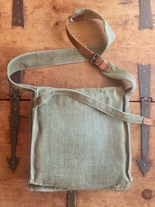 Rare Vintage French Army Military WW1 1918 Model VB Grenade Bag Musette 5