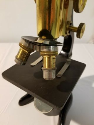 Leitz Wetzlar antique microscope with case 12
