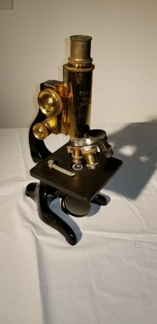 Leitz Wetzlar antique microscope with case 4
