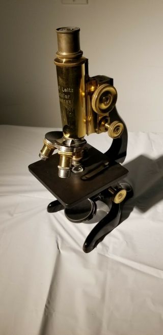 Leitz Wetzlar antique microscope with case 5