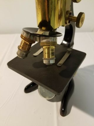 Leitz Wetzlar antique microscope with case 8