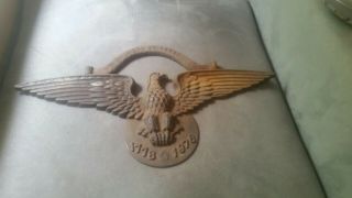 Vintage Cast Iron American Eagle.  1776 - 1976.  Bicentennial.  Architectural.  17 ".