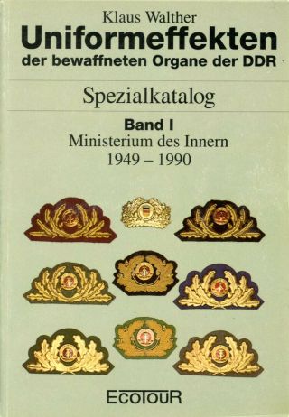 Rare East German Police Uniform Insignia Book 1949 - 1990 Ddr Vopo Volkspolizei