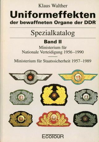 Rare East German Uniform Insignia Book 1956 - 1990 Army Stasi Mfs Nva Ddr Walther