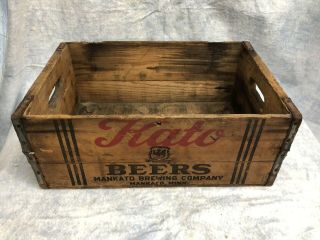 Antique Primitive Kato Beer Box Crate Brewing Mankato Minnesota Breweriana
