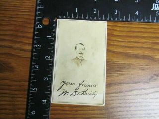 2nd Iowa Infantry soldier autographed cdv photograph 4
