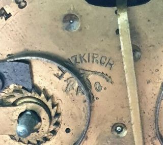 Lenzkirch Alarm Clock Antique 19c Fixed Pendulum Alarm Clock 11