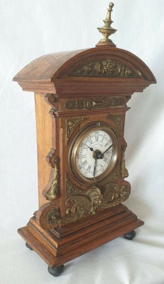 Lenzkirch Alarm Clock Antique 19c Fixed Pendulum Alarm Clock 2