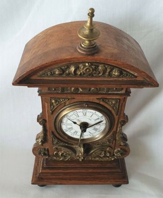 Lenzkirch Alarm Clock Antique 19c Fixed Pendulum Alarm Clock 3