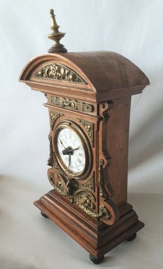 Lenzkirch Alarm Clock Antique 19c Fixed Pendulum Alarm Clock 4