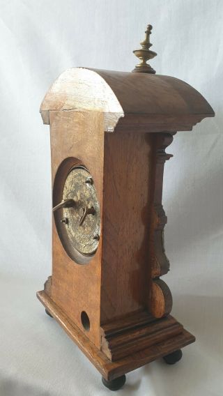 Lenzkirch Alarm Clock Antique 19c Fixed Pendulum Alarm Clock 7