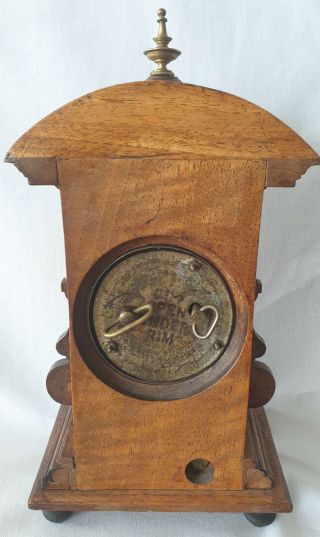 Lenzkirch Alarm Clock Antique 19c Fixed Pendulum Alarm Clock 8