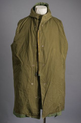 VTG 1960 ' S RAF Military Army Coat Parka Jacket Belted PRENTICE Zipper 10