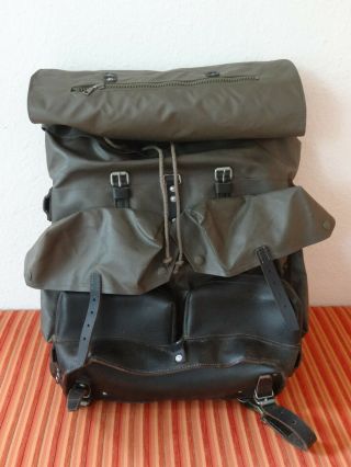 Big 1988 Swiss Army Military Waterproof Backpack Rucksack Rubberized Black