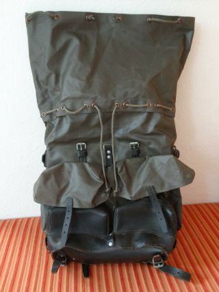 BIG 1988 Swiss Army Military Waterproof Backpack Rucksack Rubberized Black 3