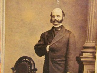 Civil War General Ambrose Burnside Cdv Photograph By Mathew Brady