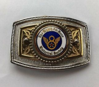 The Eighth Air Force Historical Society Belt Buckle (vintage) M029