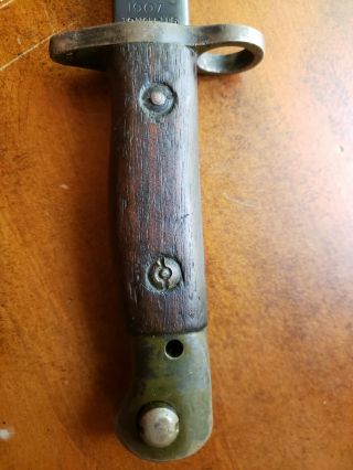 SMLE No 1 MkIII Lee Enfield Bayonet 1907 R Mole Rare with scabbard WW1 5