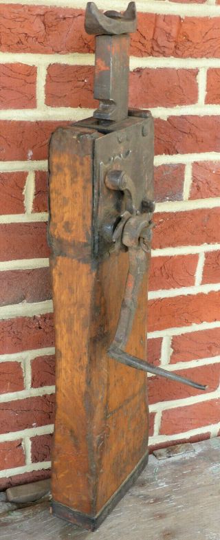 ANTIQUE EARLY 19TH C DATED 1814 DECORATED PA GERMAN CONESTOGA WAGON JACK 11